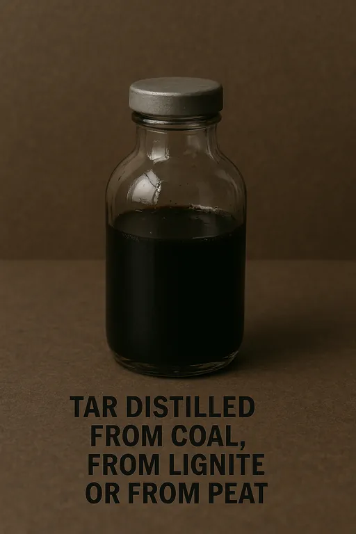 Tar distilled from coal, from lignite or from peat